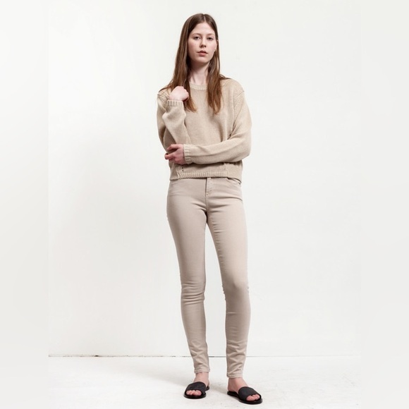 ACNE STUDIOS Women’s Skin 5 Beige Skinny Jeans - Picture 1 of 15